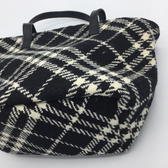 Burberry London Small Wool Check Purse Bag - Picture 6 of 17
